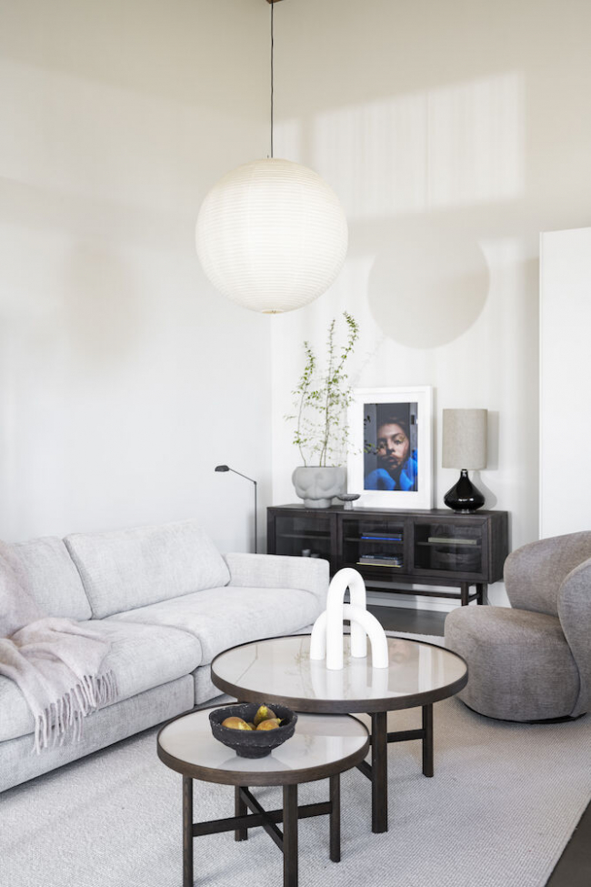 Kávézóasztal 'Marsden' Kerek 90cm - Barna