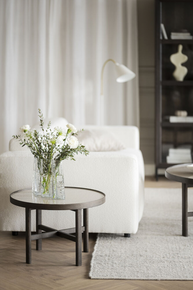 Kávézóasztal 'Marsden' Kerek 60cm - Barna