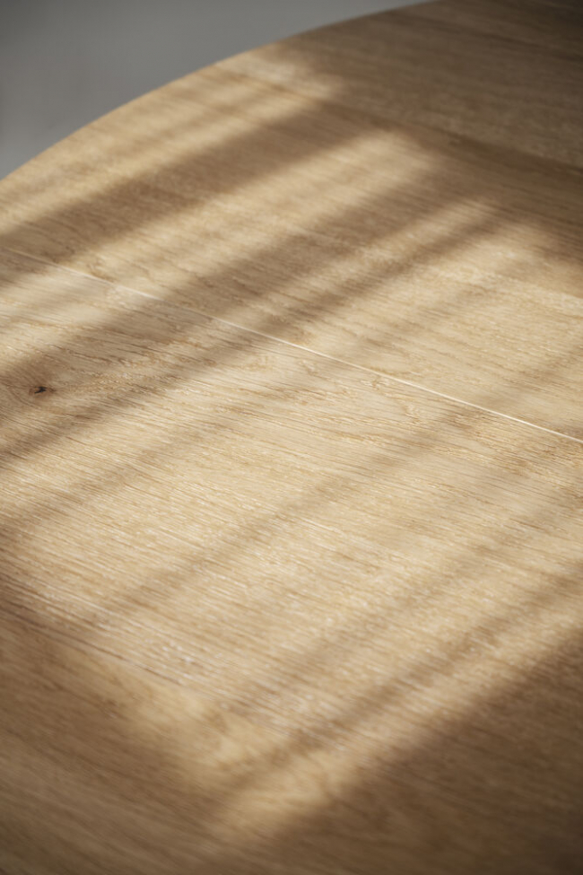 Glenside kerek étkezőasztal 130cm - Tölgy