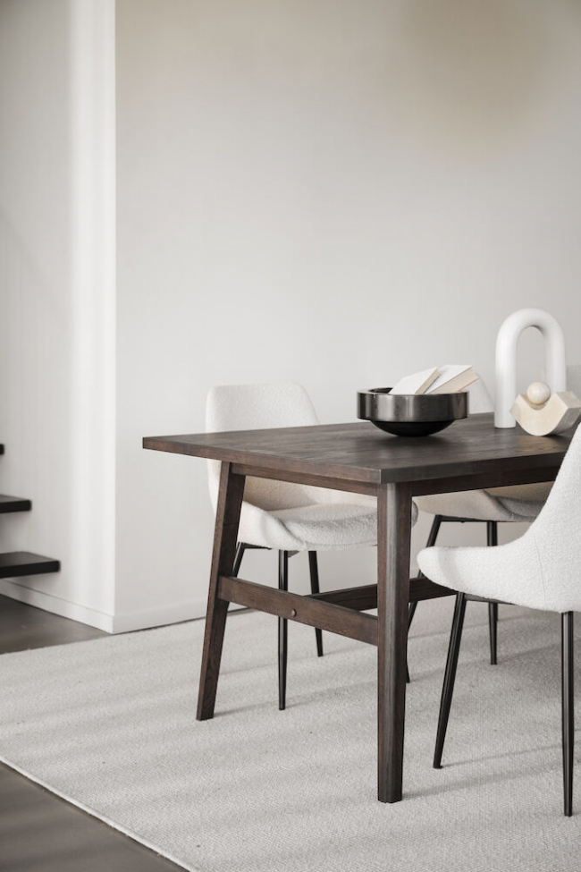 Plainfield étkezőasztal 220x100cm - Sötét tölgy