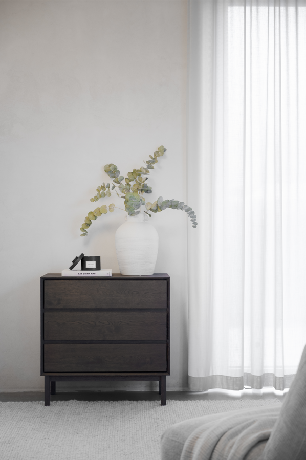 Mackay fiókos szekrény 3L közepes - Barna