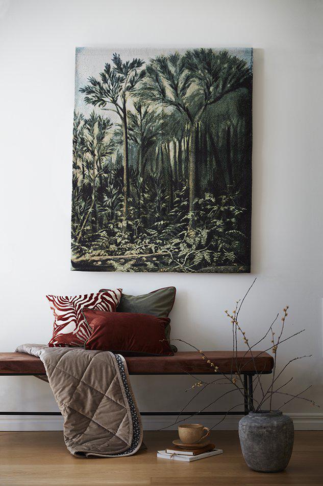 Fali dekoráció 'Botanic' 100x127 - Zöld