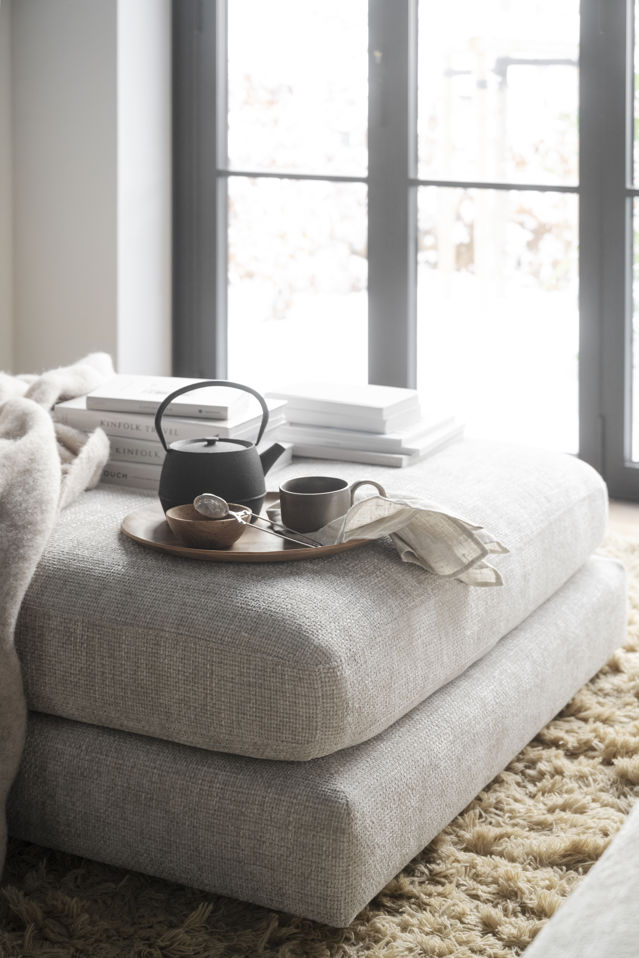 Lábtartó 'Duncan' - Világosszürke