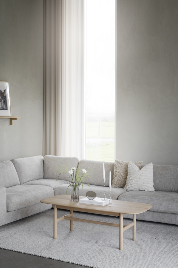 1-személyes Sarokkanapé 'Duncan' - Világosszürke