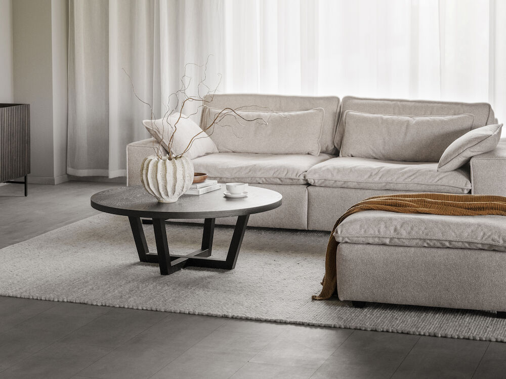 Kanapé 'Rawlins' 3-személyes 259cm - Bézs