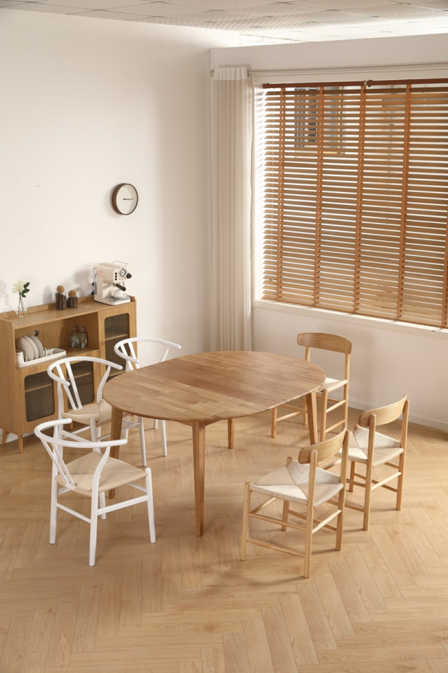 Étkezőasztal 'Isola'kerek 120 cm – Tölgy