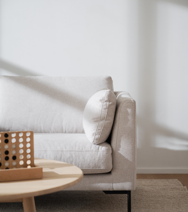 2-személyes kanapé 'Corwin' - Világos bézs