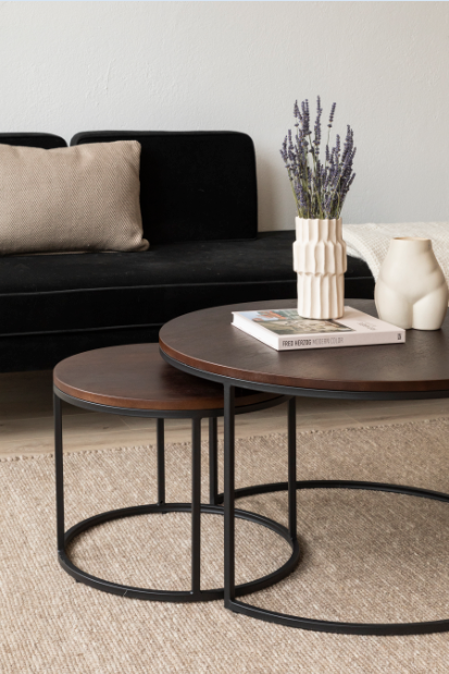 Kávézóasztal 'Prime' L 2 részes - Dió