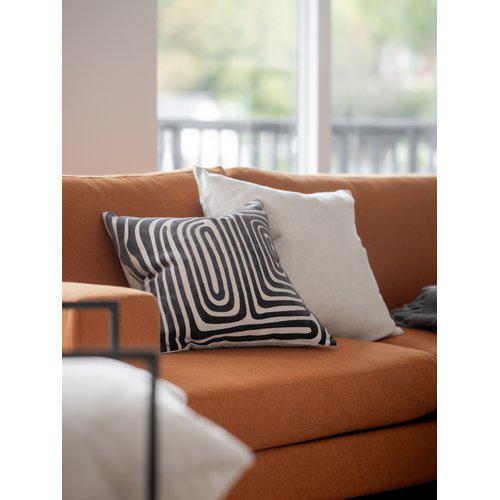 Molly párnahuzat 45x45 - Szürke/Fekete