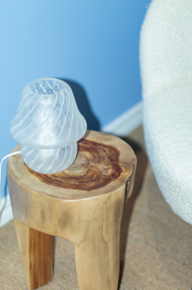 Rose Teak puff - Természetes