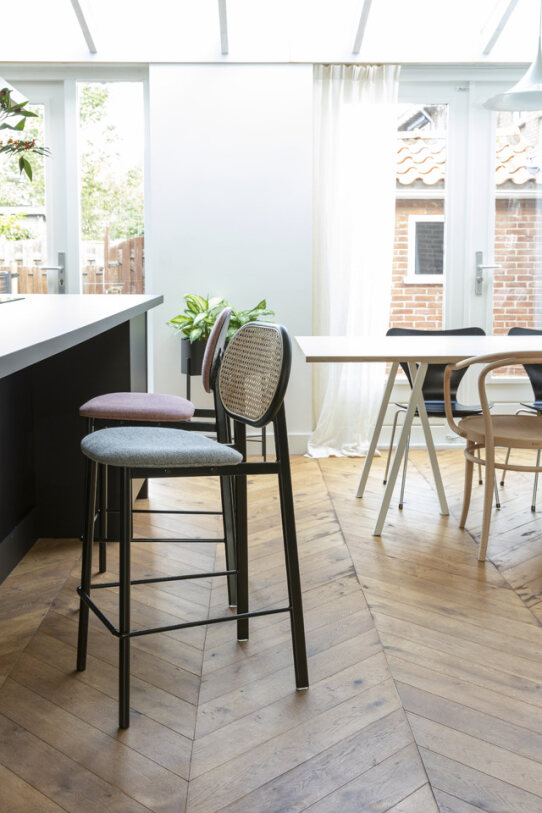 Szék 'Chatou' - Természetes/Szürke