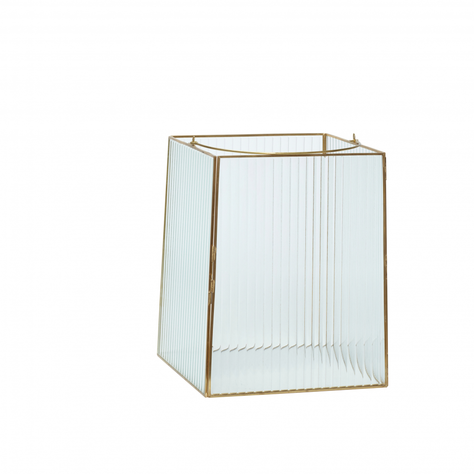 Lámpás 2-db 'Ripple' - Sárgaréz/Üveg