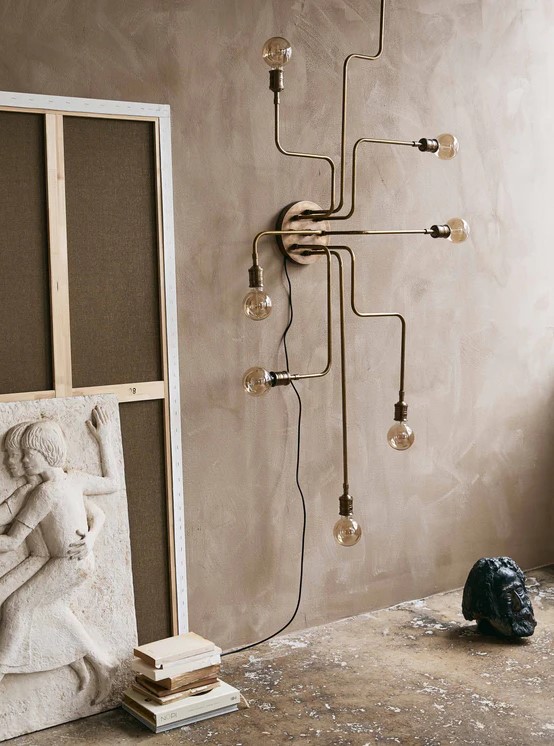 Lámpa 'Devi' - Arany