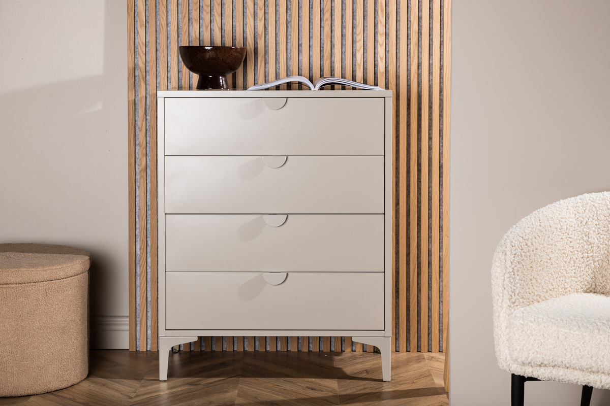 Evenes fiókos szekrény 78x117cm - Bézs