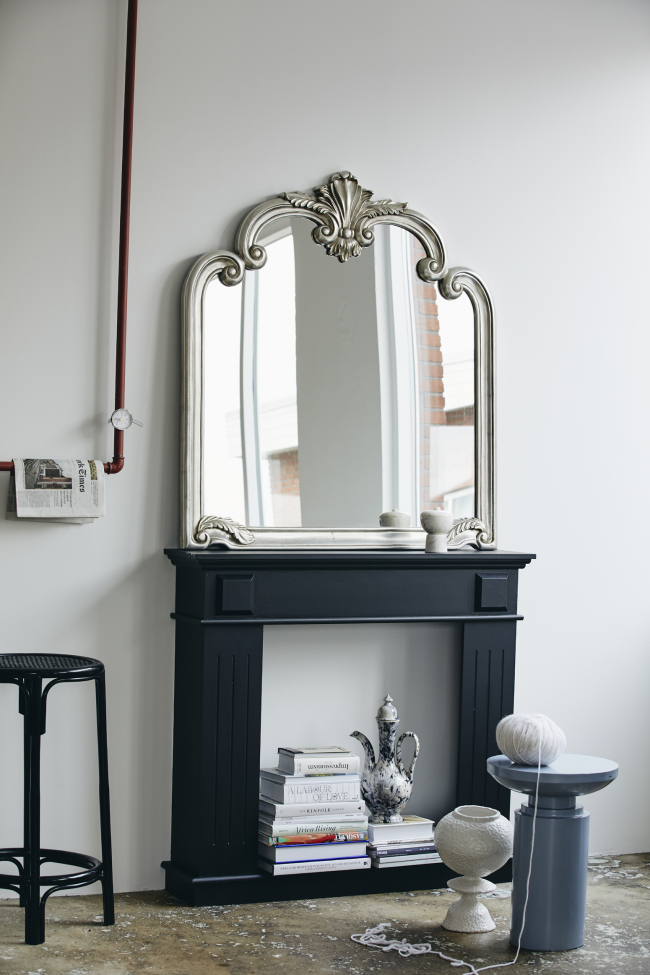 Väggspegel 'Angel' - Ezüst