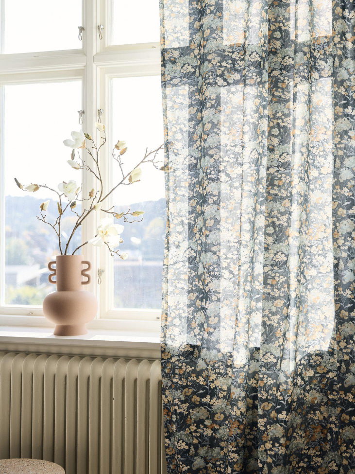 2-db Függöny 'Äng' 135x280cm - Kék