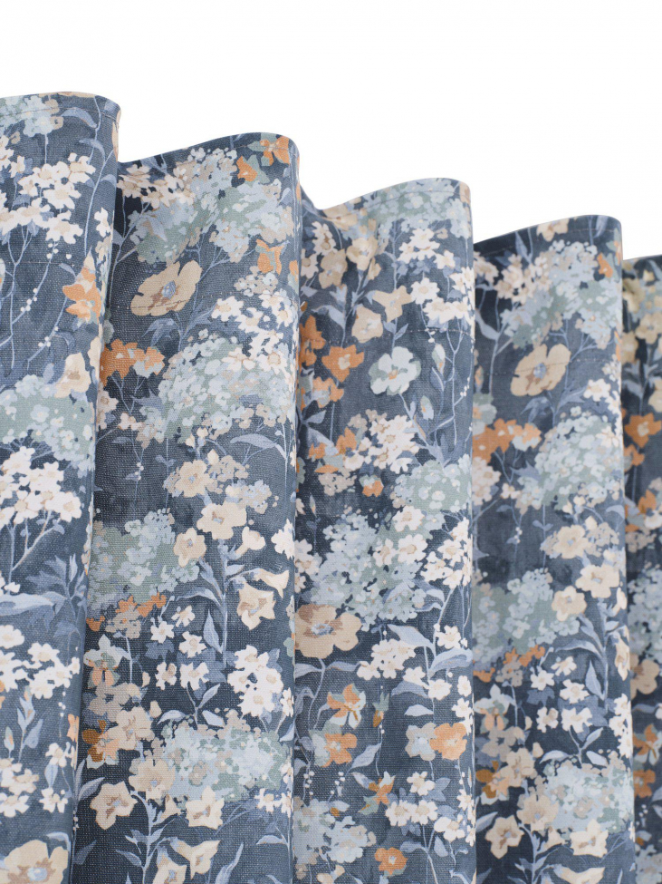 2-db Függöny 'Äng' 135x280cm - Kék