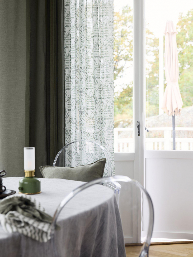 2-db Függöny 'Filippa' 140x280cm - Zöld