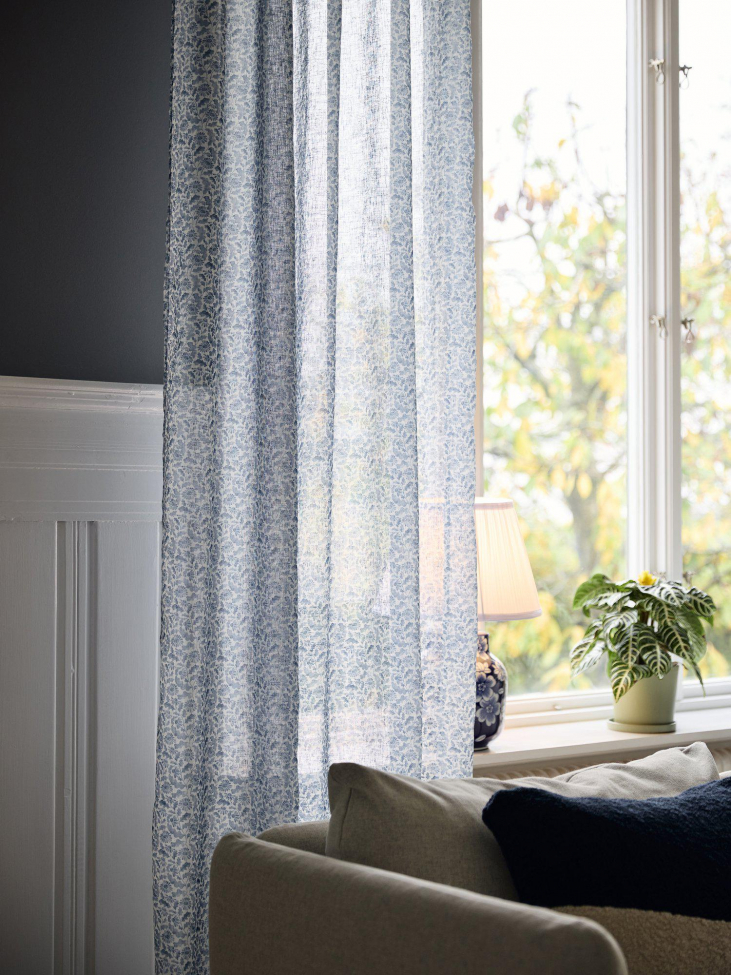 2-db Függöny 'Filippa' 140x280cm - Kék