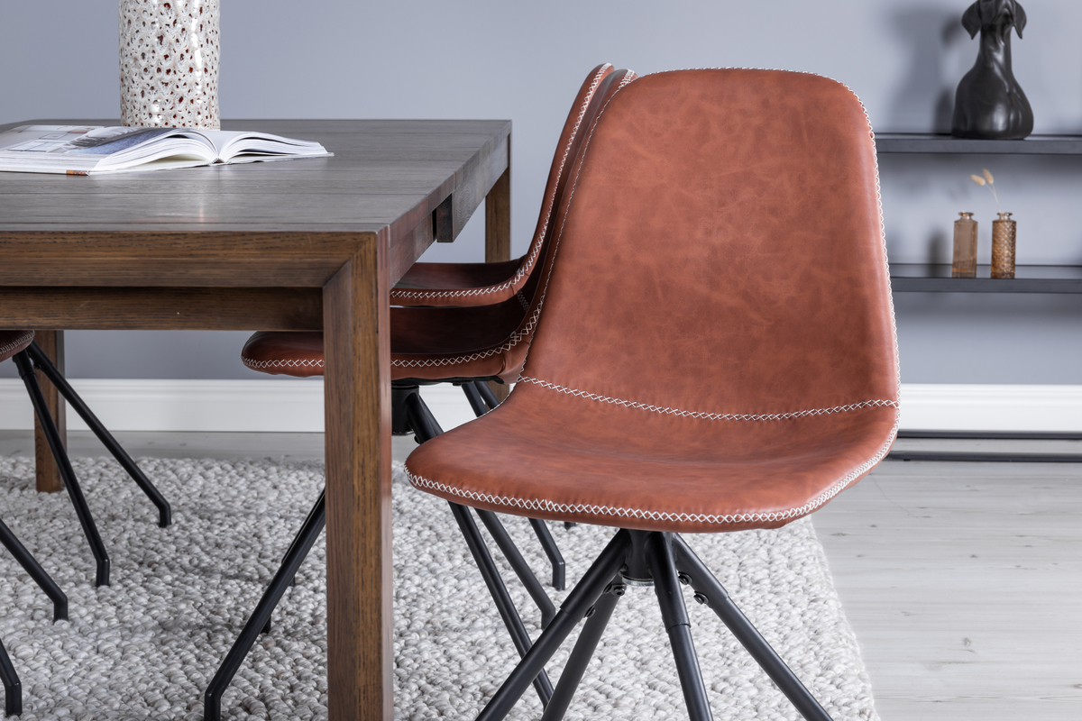 Eidsberg szék Spin - Barna/Fekete