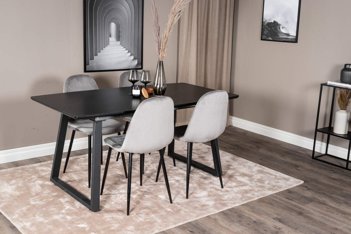 Szék 'Eidsberg' - Szürke/Fekete