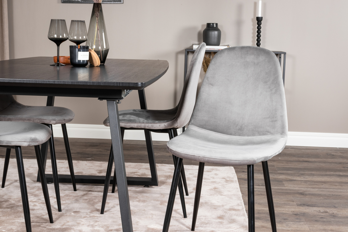 Szék 'Eidsberg' - Szürke/Fekete