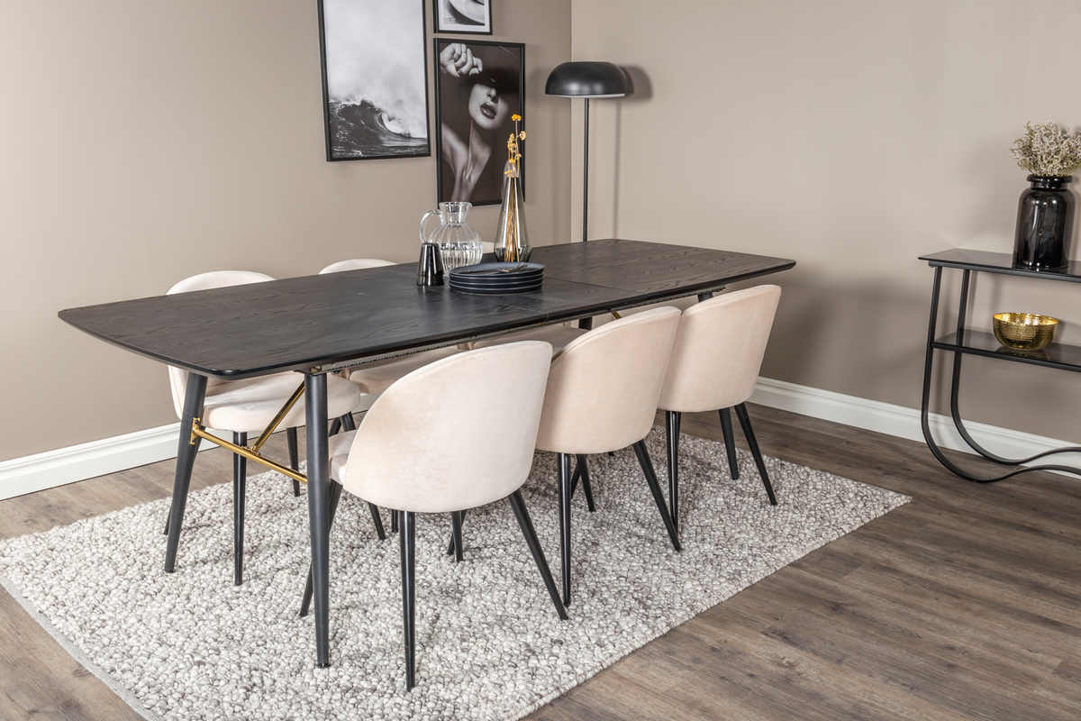 Szék 'Elverum' - Bézs/Fekete