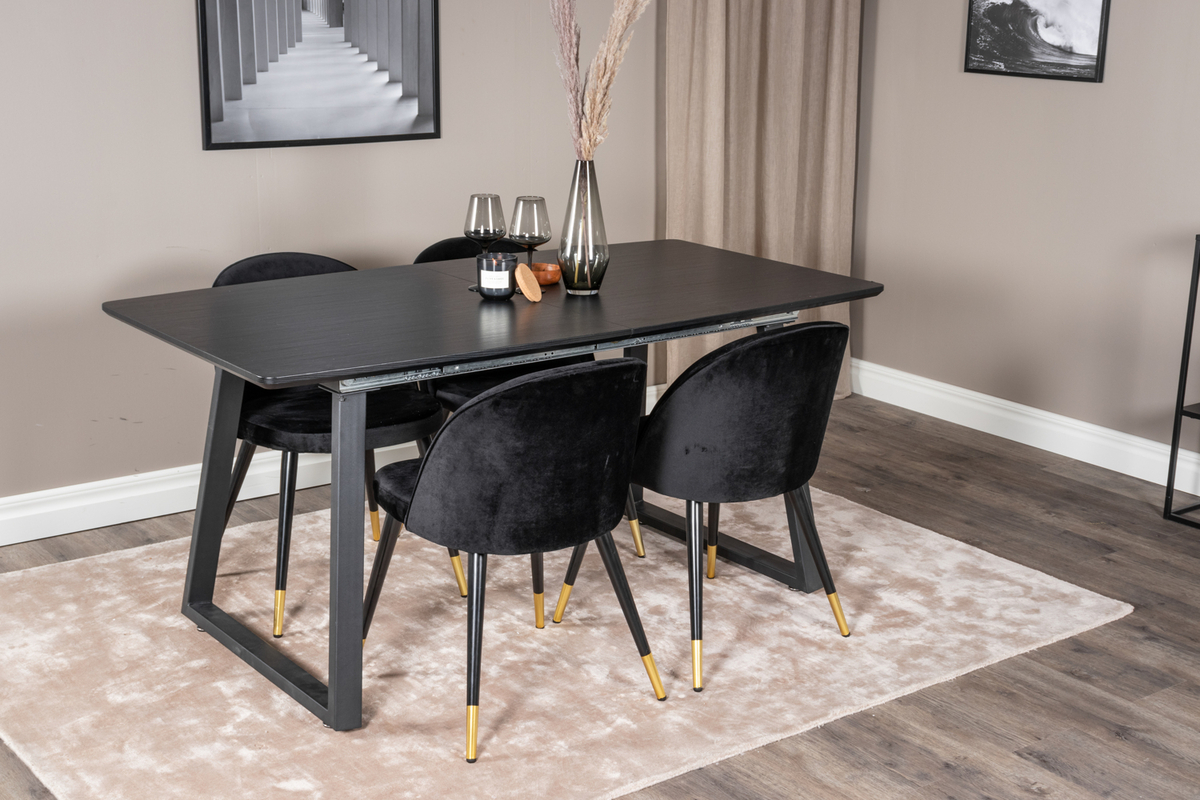 Elverum szék - Fekete/Brassó