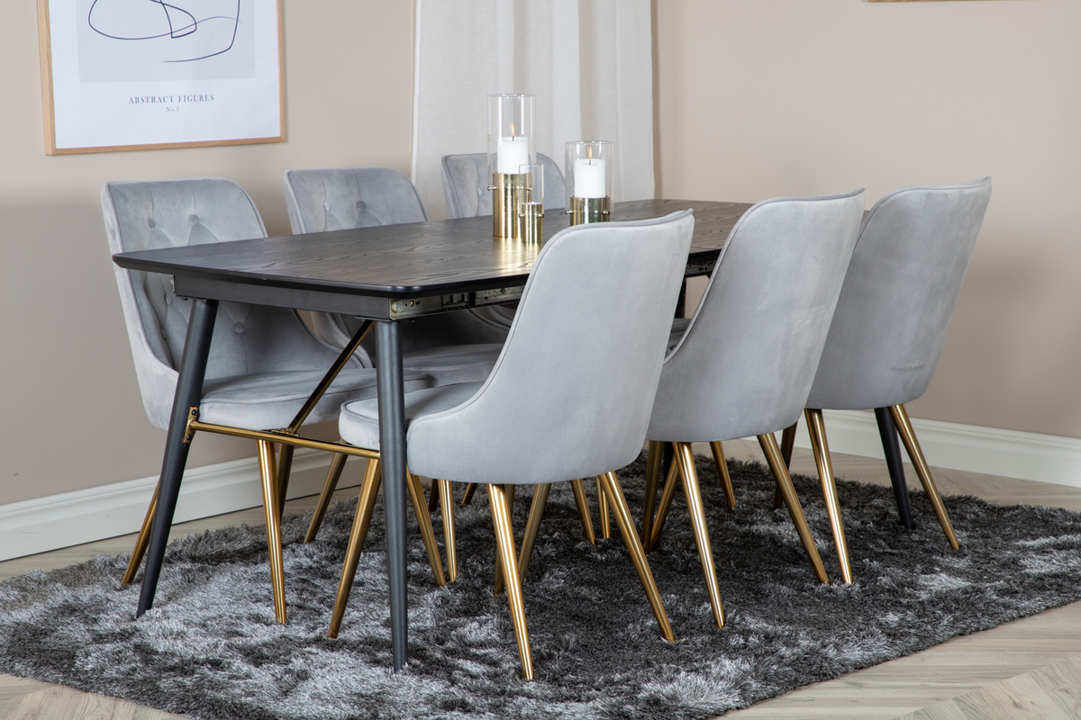 Szék 'Elverum Deluxe' - Szürke/Brassó