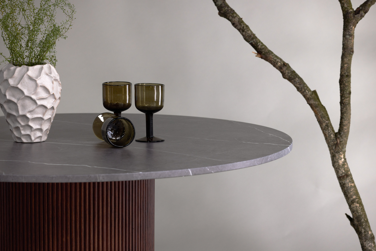 Aurdal kerek étkezőasztal 120cm - Barna