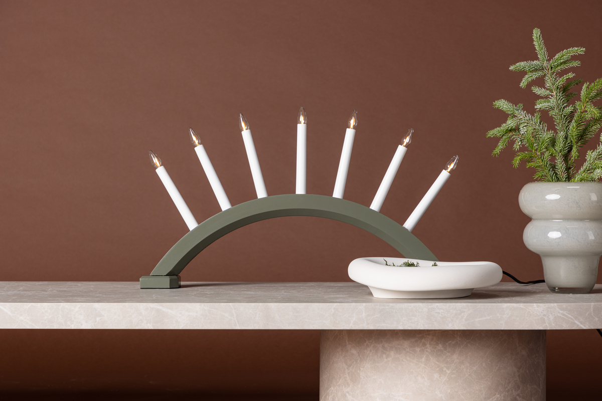 Asztali lámpa 'Halland' 34 cm - Zöld