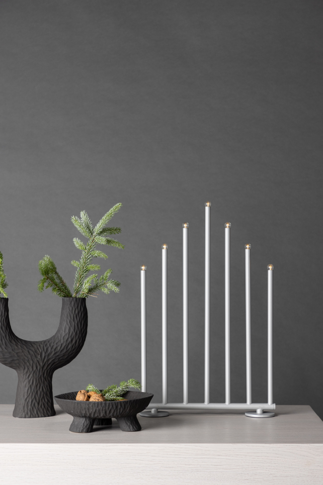 Adventi gyertyatartó 'Åkinge' - Ezüst