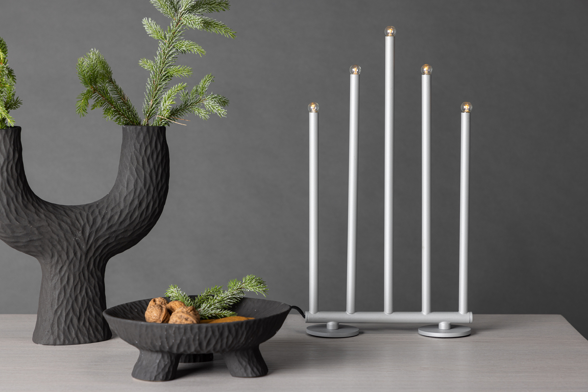 Asztali lámpa 'Vemdalen' 40cm - Ezüst