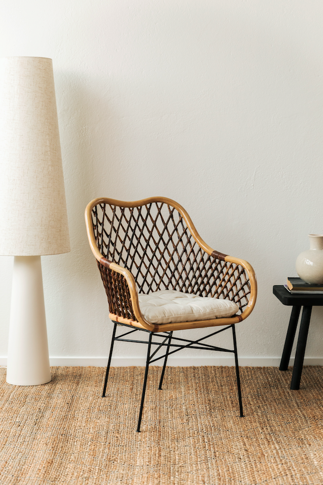 Szék 'Lauren' - Natúr/Fekete