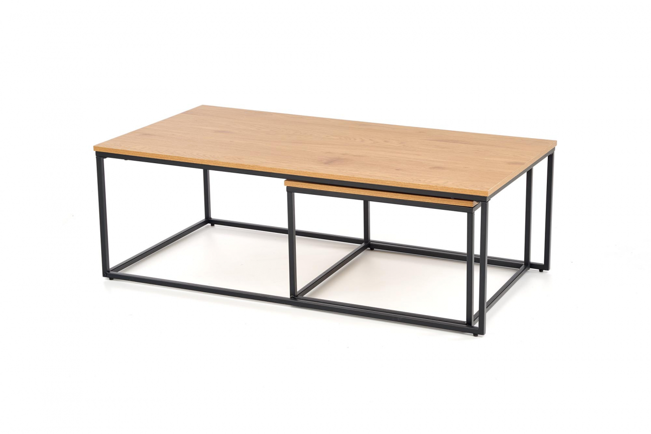 Asztal 'Hejde' - Tölgy/Fekete