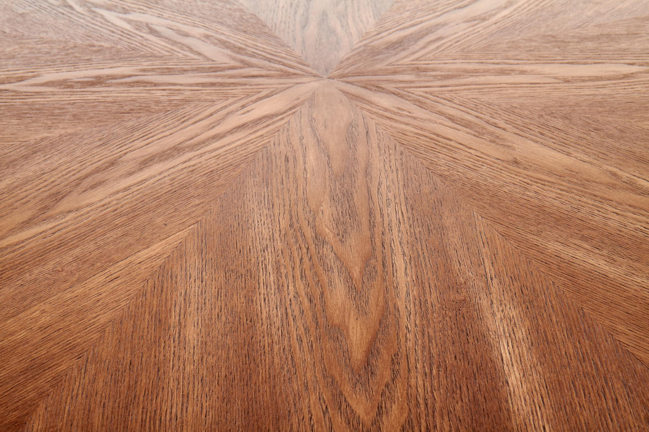 Étkezőasztal 'Carmelo' Kerek 110cm - Fa/Fekete