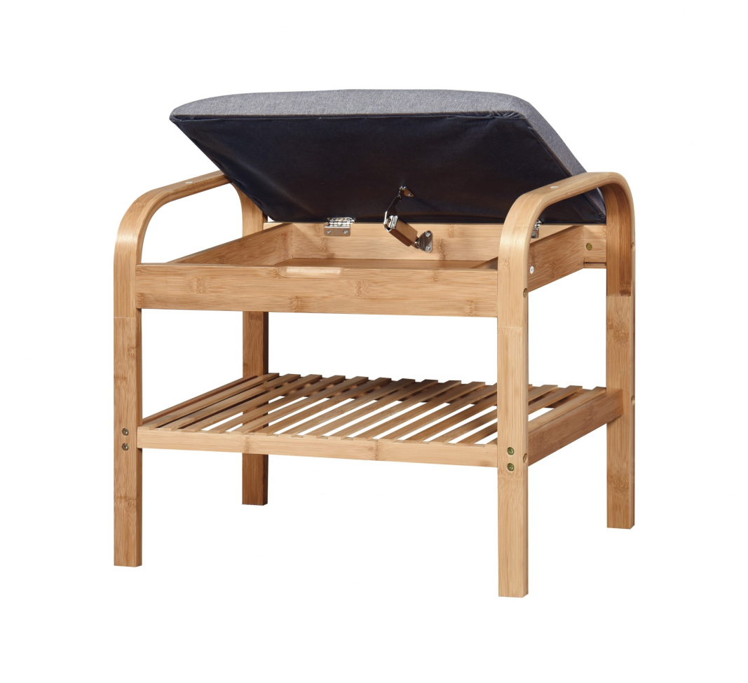 Cipősszekrény 'Sandee' 60cm - Tölgy/Szürke