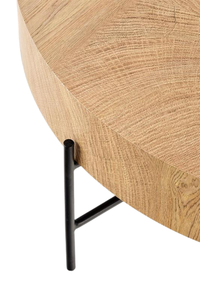 Lapland dohányzóasztal - Tölgy/Fekete