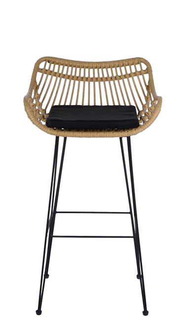 Bárszék 'Parga' - Természetes / Fekete