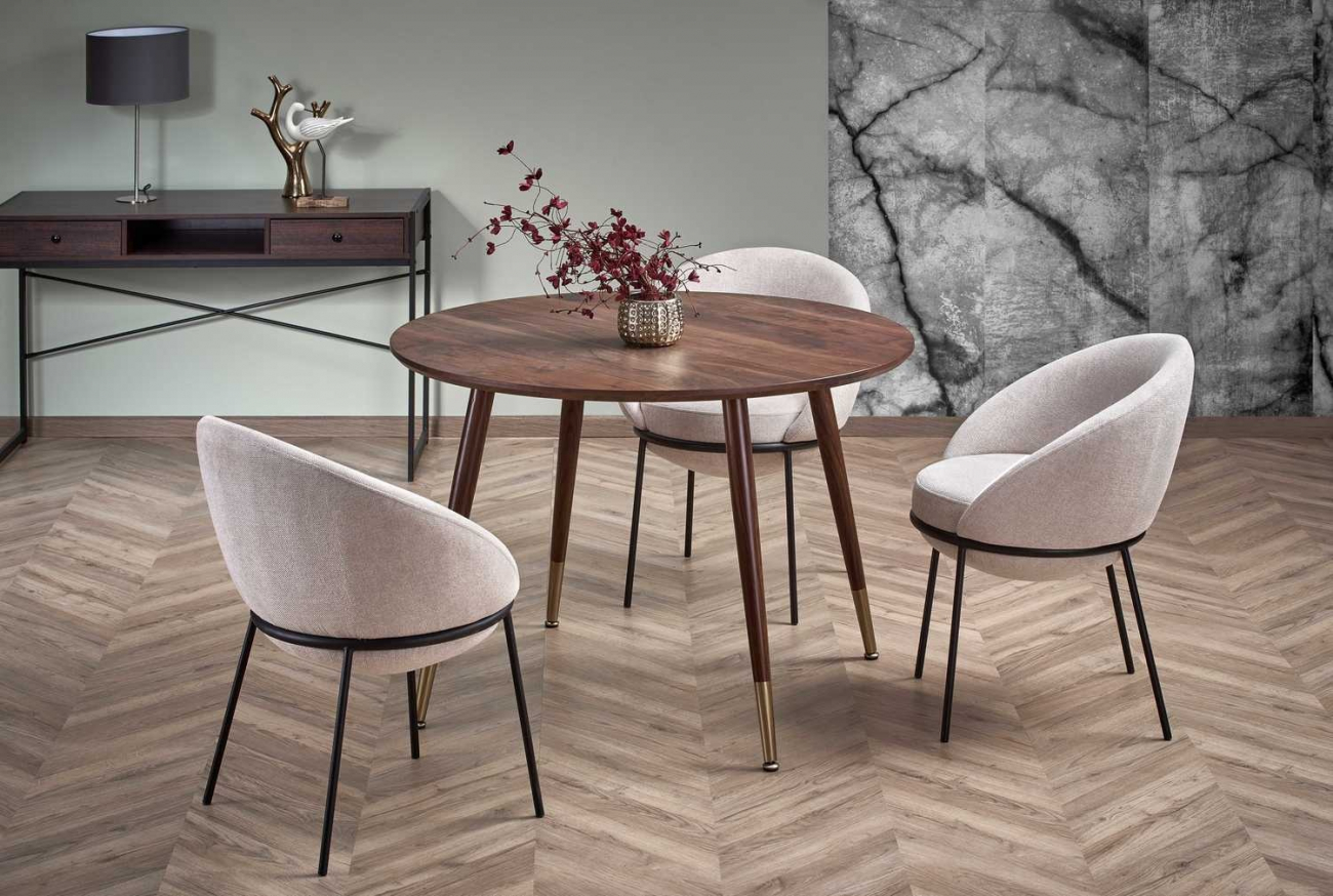 Étkezőasztal 'Prime' Kerek 110cm - Dió