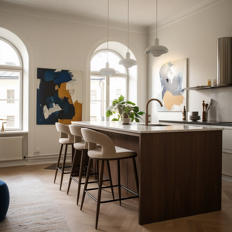 Bárszék 'Vestby' - Bézs/barna