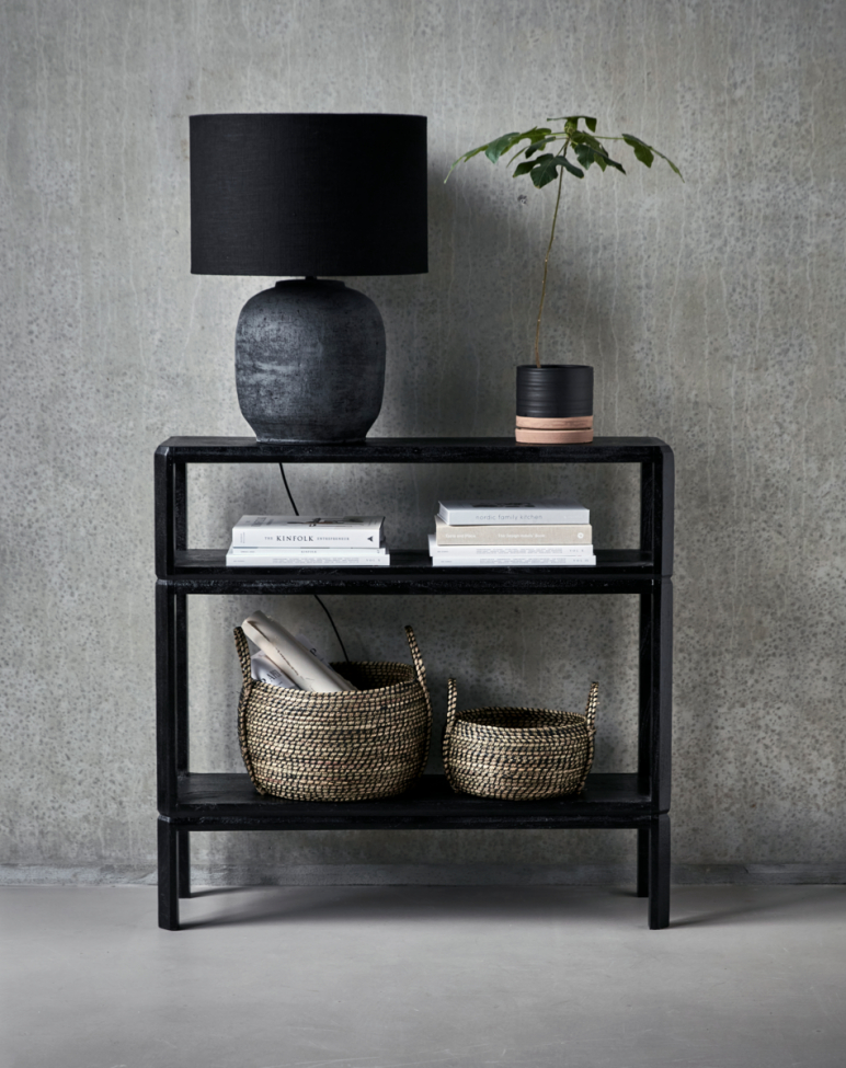 Mono konzol 100x95cm - Fekete