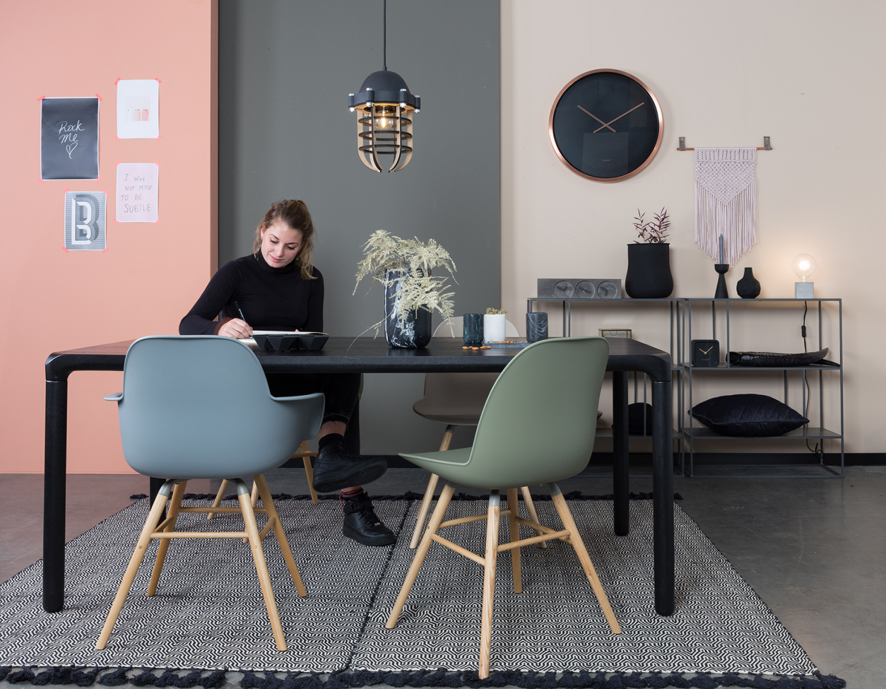 Storm asztal 220x90cm - Fekete