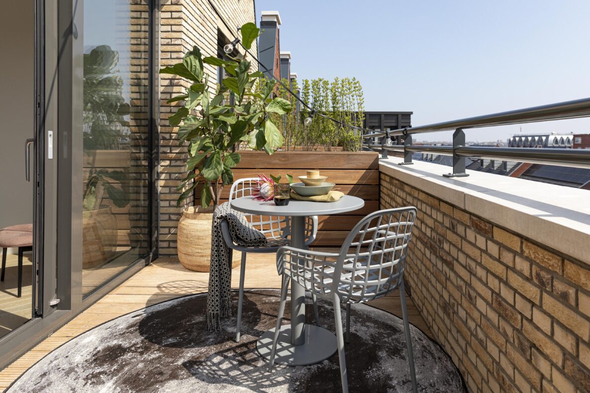 Bistro asztal 'Maze' Kerek 70cm - Zöld