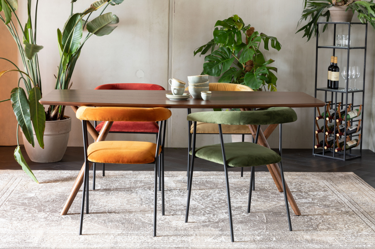 Étkezőasztal 'Malaya' 180x90cm - Dió