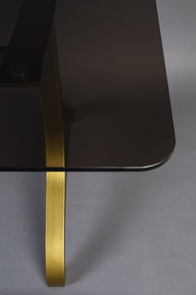 Asztal 'Sansa' 180x90cm - Sárgaréz