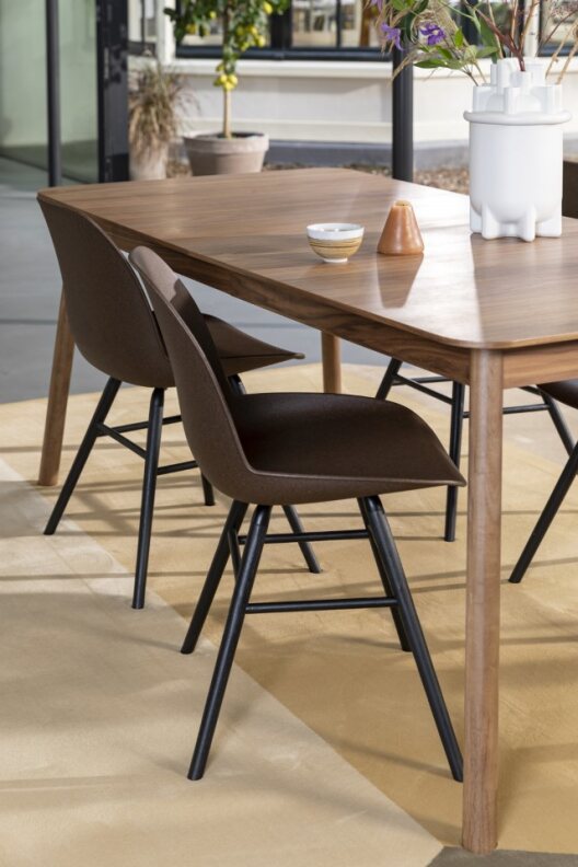 Asztal 'Glimpse' 120-162x80cm - Természetes