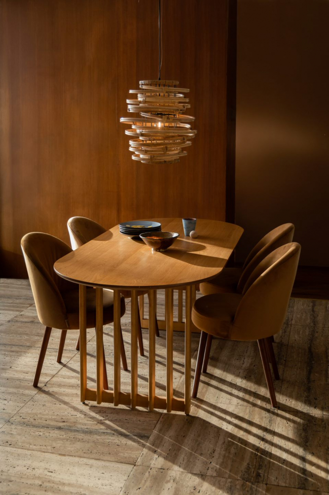 Hosszabbítható asztal 'Barlet' 200-240x90cm - Természetes