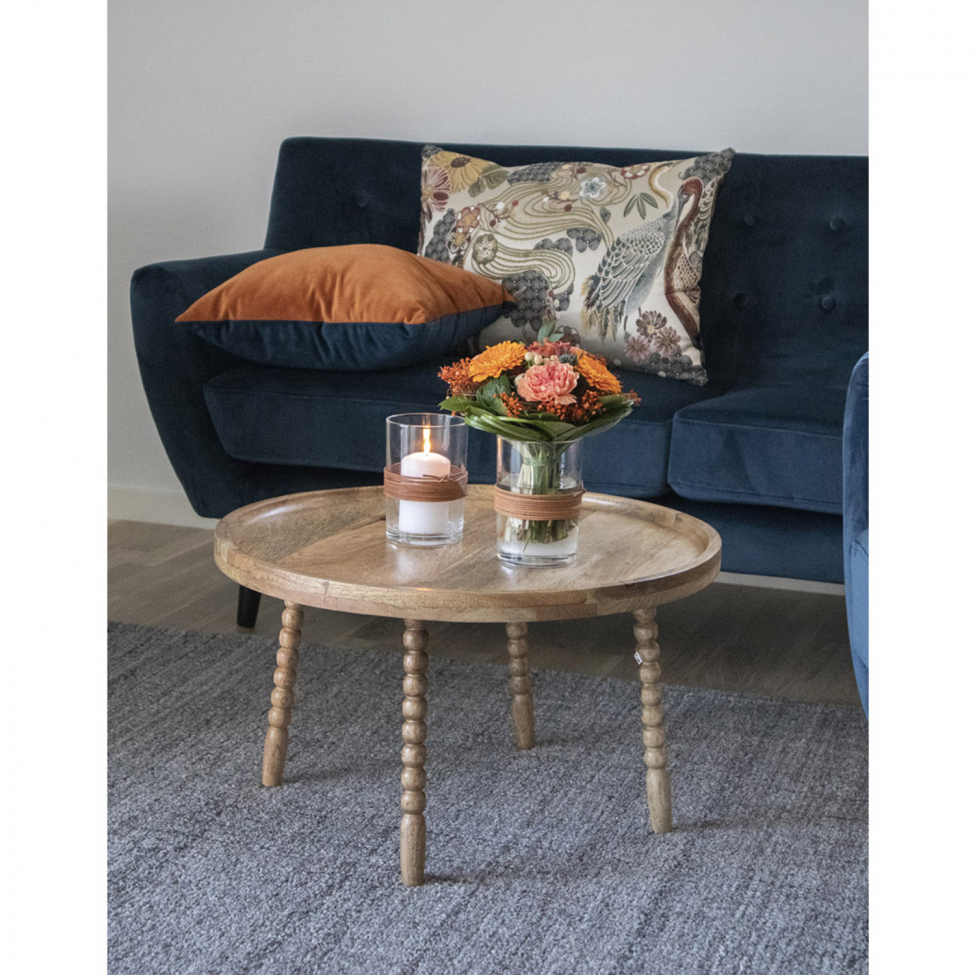 Kávézóasztal 'Jammu' - Természetes/Fa