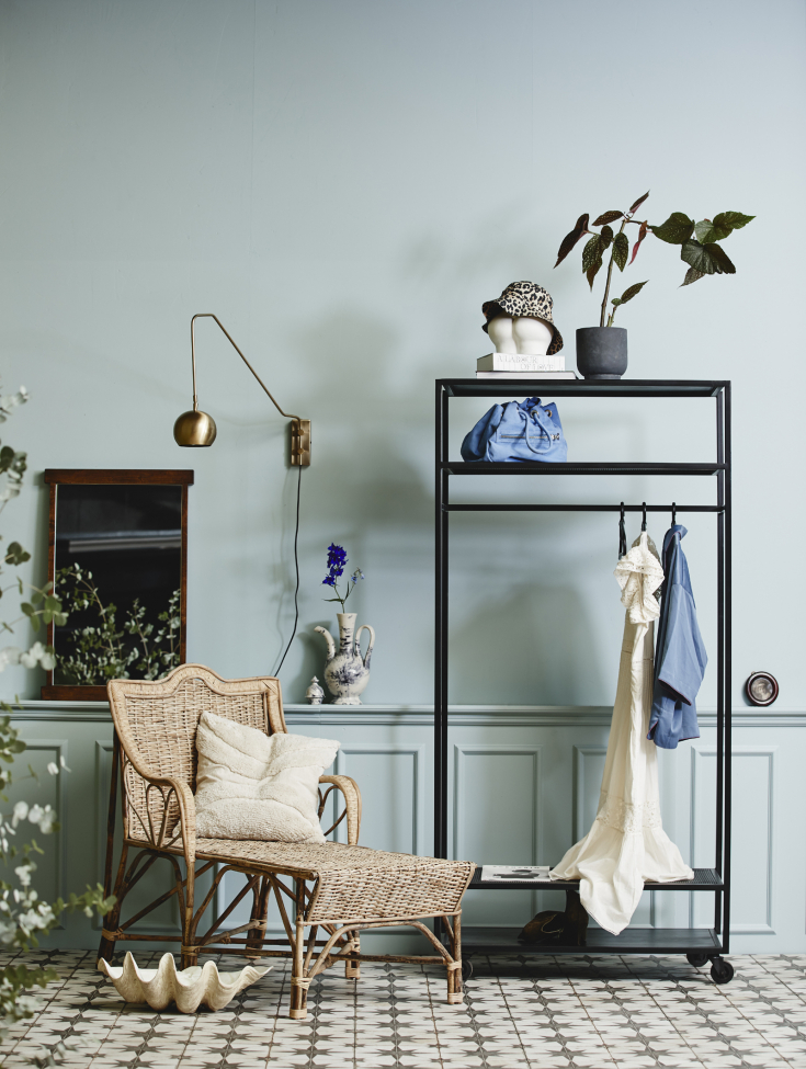 Malta gardróbpolc - Fekete